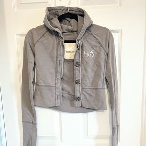Cropped Grey Hoodie